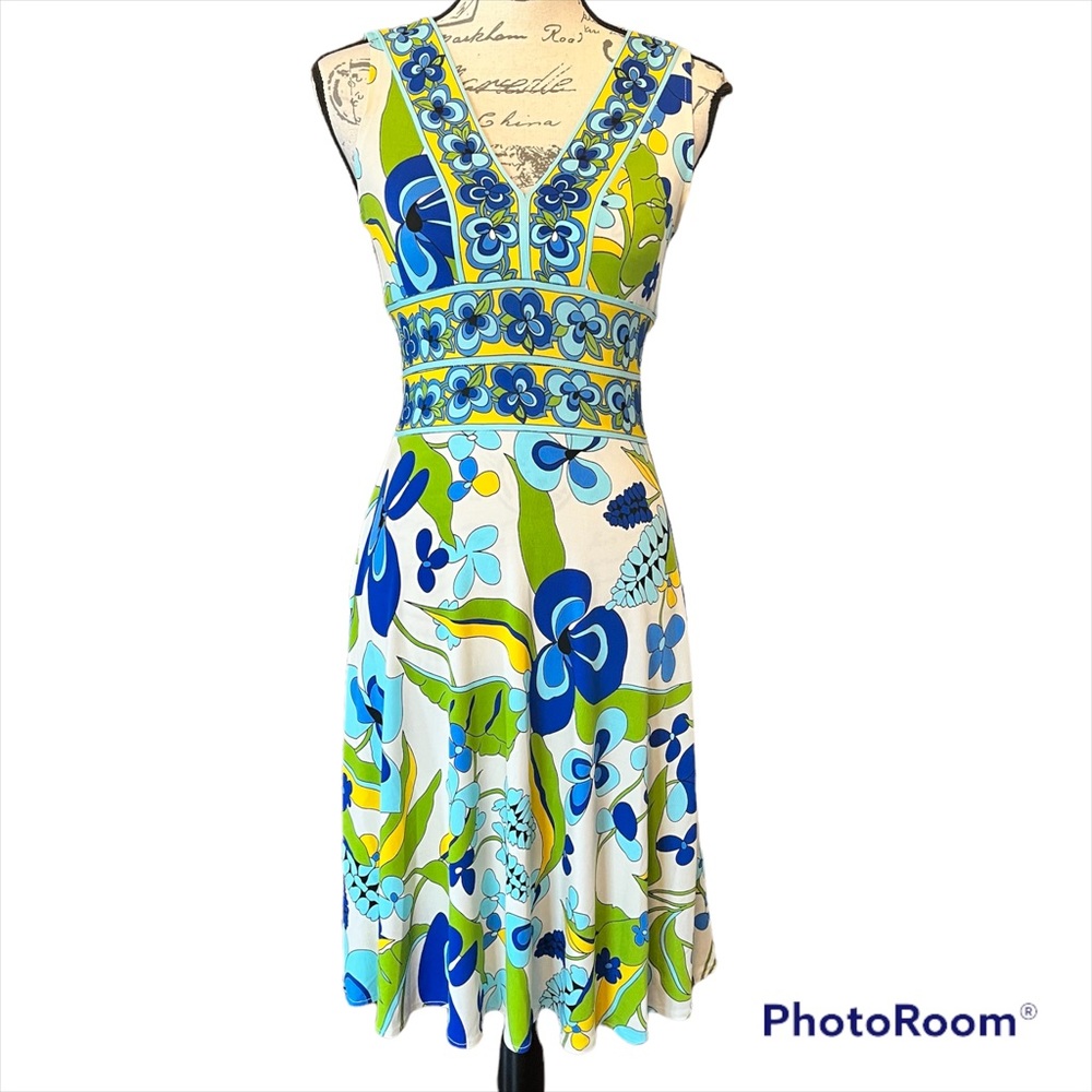 Donna Morgan Floral Midi Dress Size 4